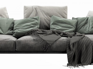 flexform romeo 3 seater 3D मॉडल
