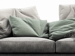 flexform romeo 3 seater 3D मॉडल