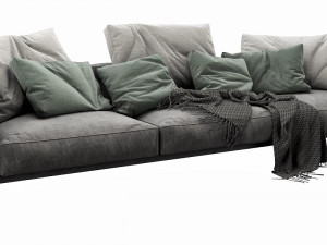 flexform romeo 3 seater 3D मॉडल