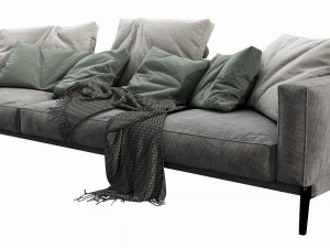 flexform romeo 3 seater 3D मॉडल