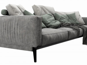 flexform romeo 3 seater 3D मॉडल