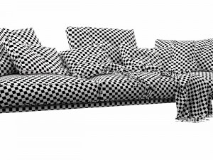 flexform romeo 3 seater 3D मॉडल
