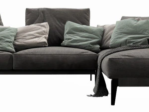 flexform romeo chaise lounge 3D Model