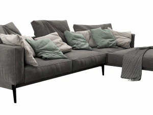 flexform romeo chaise lounge 3D Model