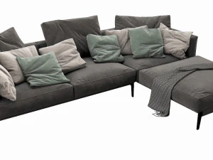 flexform romeo chaise lounge 3D Model