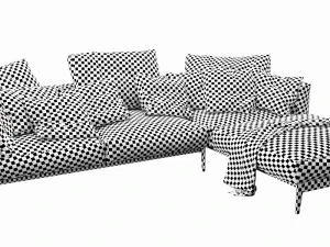 flexform romeo chaise lounge 3D Model