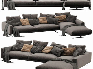 flexform campiello chaise lounge 3D Model