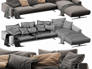 flexform campiello chaise lounge 3D मॉडल