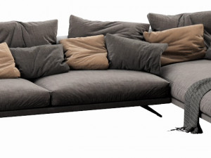 flexform campiello chaise lounge 3D मॉडल