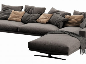 flexform campiello chaise lounge 3D मॉडल