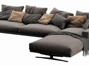 flexform campiello chaise lounge 3D Model