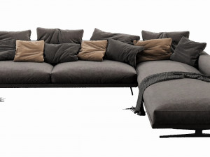 flexform campiello chaise lounge 3D मॉडल