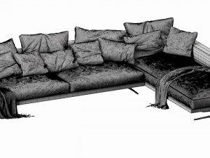 flexform campiello chaise lounge 3D मॉडल