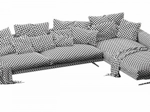 flexform campiello chaise lounge 3D मॉडल