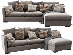 meridiani belmon chaise lounge 3Dモデル