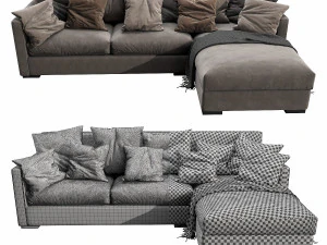 meridiani belmon chaise lounge 3D Model