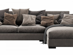 meridiani belmon chaise lounge 3D 模型