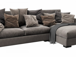 meridiani belmon chaise lounge 3D 模型