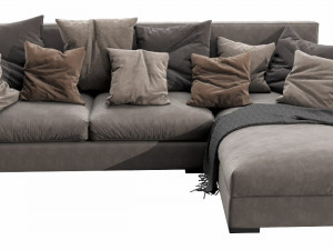 meridiani belmon chaise lounge 3D 模型