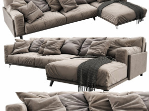 arflex frame chaise lounge f3 Model 3D