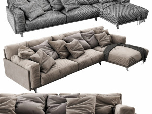 arflex frame chaise lounge f3 Model 3D