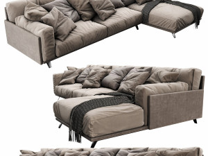 arflex frame chaise lounge f3 Model 3D