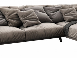 arflex frame chaise lounge f3 Model 3D