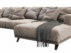 arflex frame chaise lounge f3 Model 3D