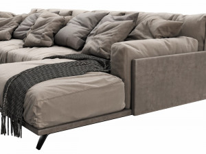 arflex frame chaise lounge f3 Model 3D