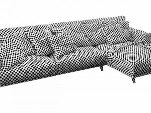 arflex frame chaise lounge f3 Model 3D