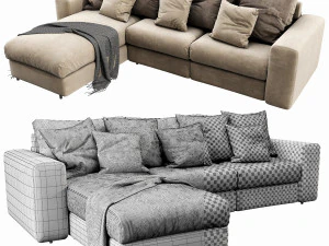 ditre italia freedom chaise lounge 3D Model