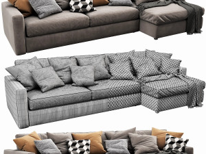 linteloo fabio chaise lounge 3D 모델