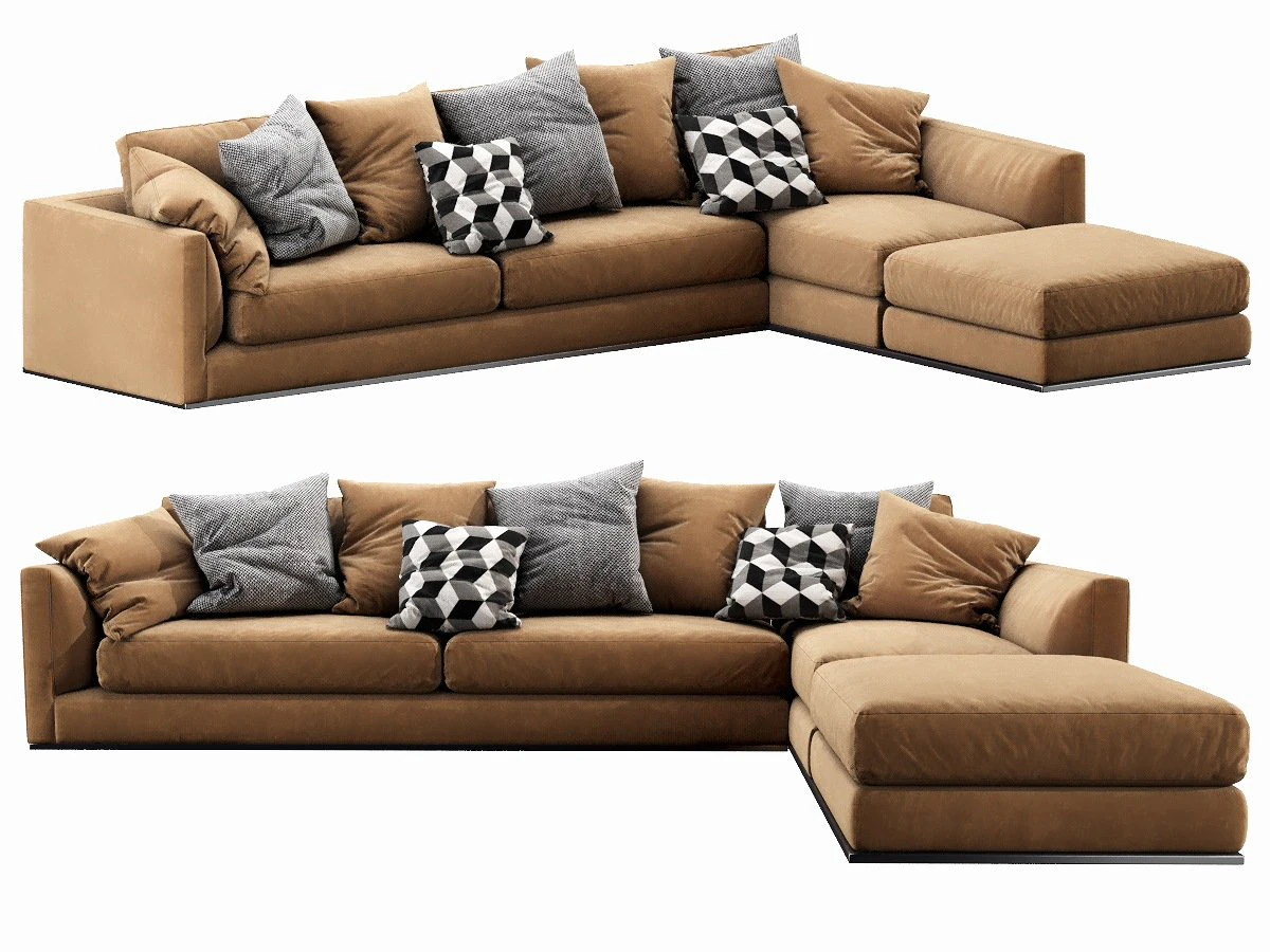 bb italia richard sofa 3D Model .c4d .max .obj .3ds .fbx .stl .blend