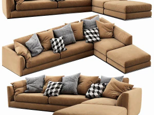 bb italia richard sofa 3D Model