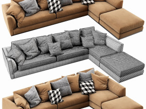 bb italia richard sofa 3D 模型