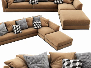 bb italia richard sofa 3D Model