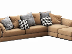 bb italia richard sofa 3D Model