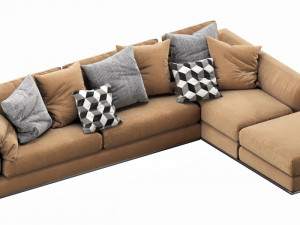 bb italia richard sofa 3D 模型