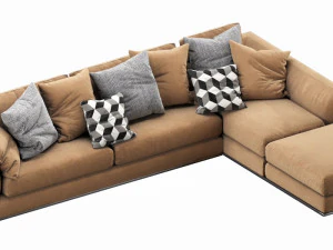bb italia richard sofa 3D Model