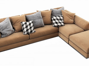 bb italia richard sofa 3D 模型