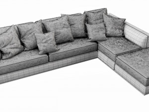bb italia richard sofa 3D 模型