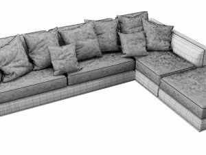 bb italia richard sofa 3D Model