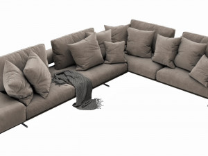 flexform wing sectional 3D Model