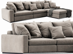 flexform beauty chaise lounge 3D Model