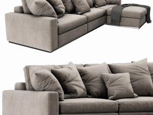 flexform beauty chaise lounge 3D मॉडल