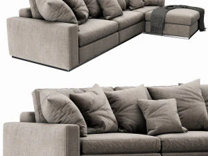 flexform beauty chaise lounge 3D Model