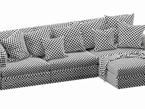 flexform beauty chaise lounge 3D Model