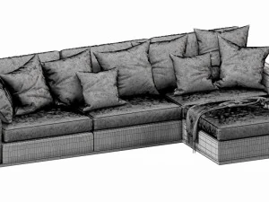 flexform beauty chaise lounge 3D Model