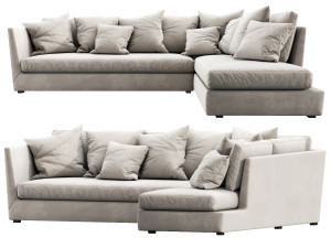 flexform victor chaise lounge 3D Model