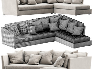 flexform victor chaise lounge 3D Model